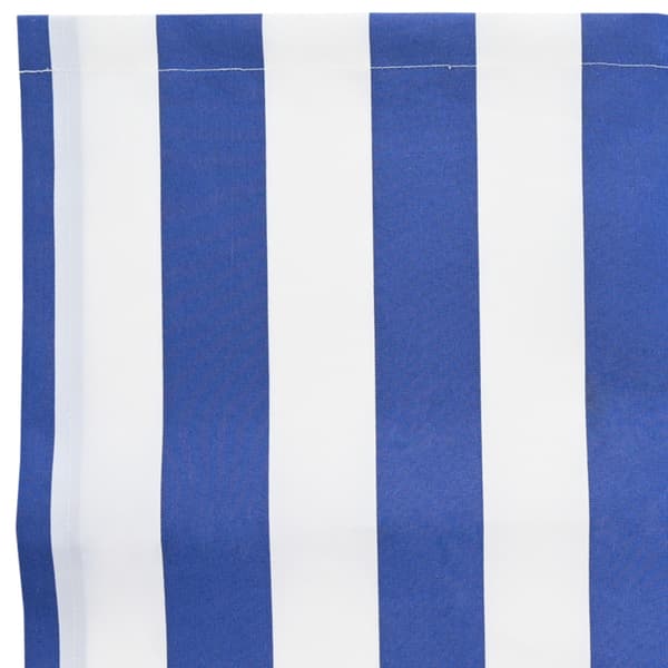 Markisväv Blå och Vit 235 x 195 cm Polyester