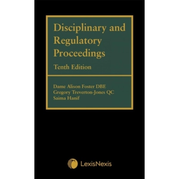 Disciplinary and Regulatory Proceedings (inbunden, eng)