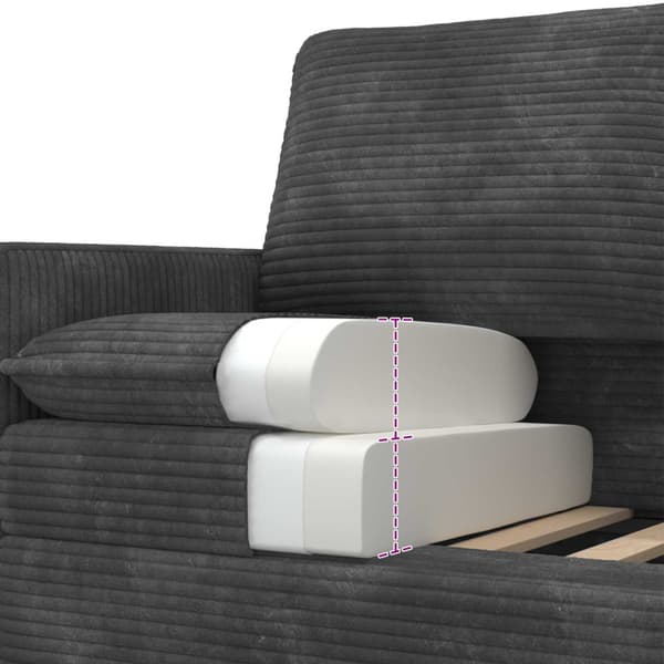 Soffa Mörkgrå 76 x 81 x 87,5 cm Polyester