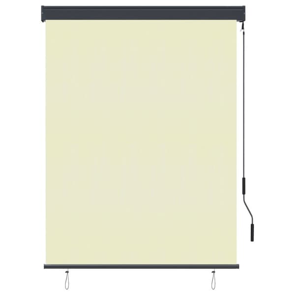 Rullgardin utomhus 120x250 cm gräddvit