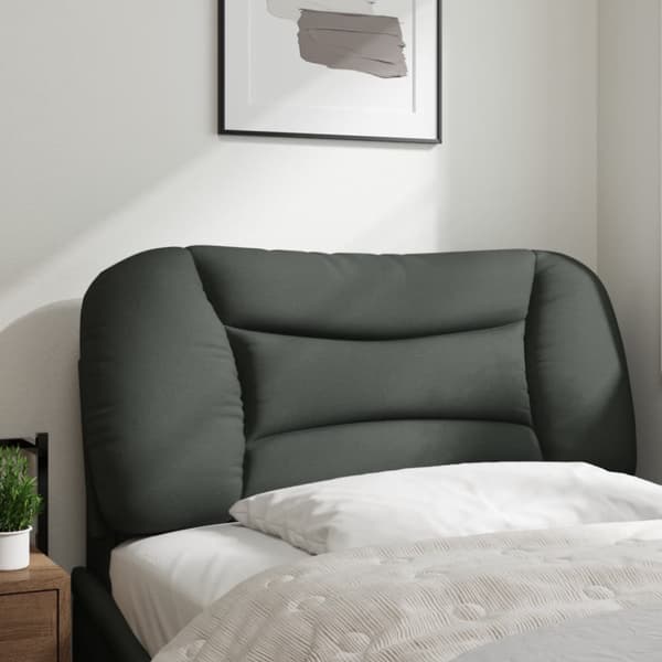 Headboard Cushion "Hvar" Dark Grey 80 cm Fabric