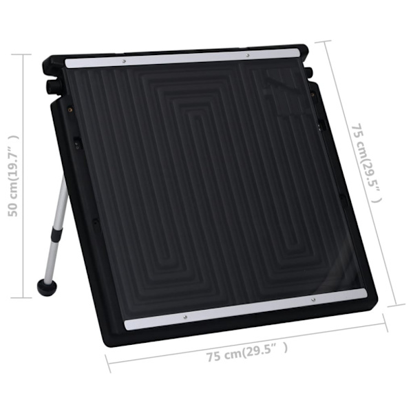 Solpanel för pool 75x75 cm