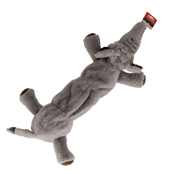 Hundleksak Elefant med prassel 67cm Grå