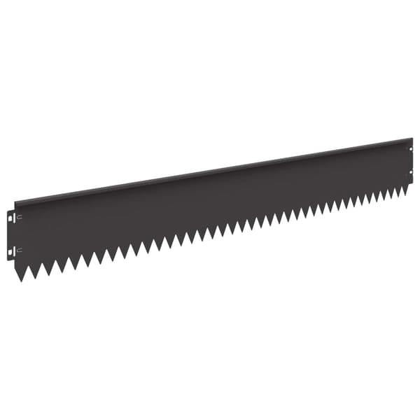 Kant för gräsmatta 30 pcs 103 x 15 cm Stål Svart