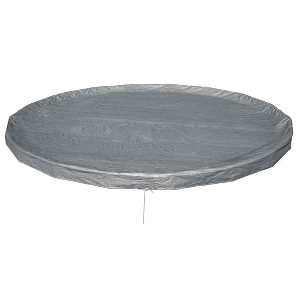 Bestway Pooltäcke Ø5,49 m Rund Polyester Grå