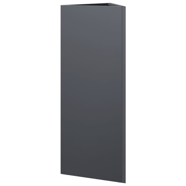Odlingslådor 2 st antracit triangulär 30x26x75 cm stål