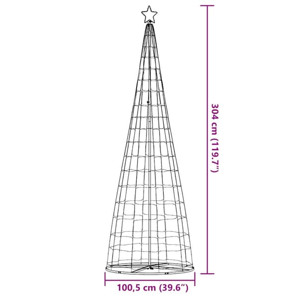 LED julgran 550 LEDs varmvit 300 cm