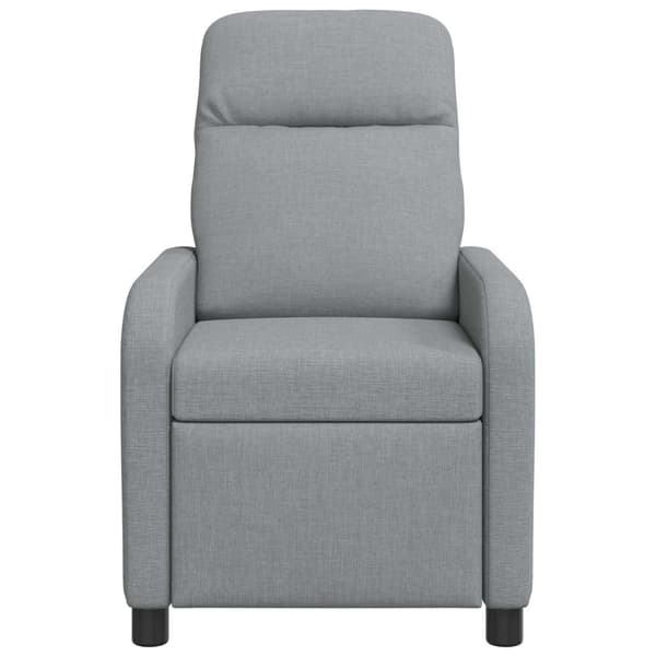 Massagefåtölj Ljusgrå Tyg
