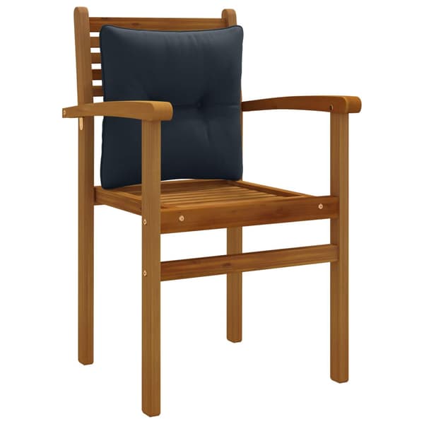 Ryggkudde PUTTEN 100% Polyester Mörkblå 40 x 40 x 10 cm