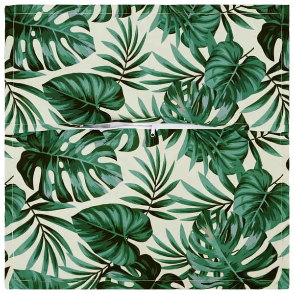 Kudde 2 st HOUTEN Bladmönster 65 x 65 cm Polyester