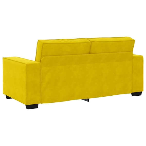 2-sitssoffa gul 180x78x84 cm sammet
