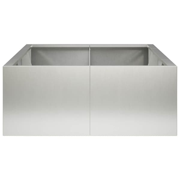 Stödvägg 6 st 200 x 100 x 40 cm Rostfritt stål Silver