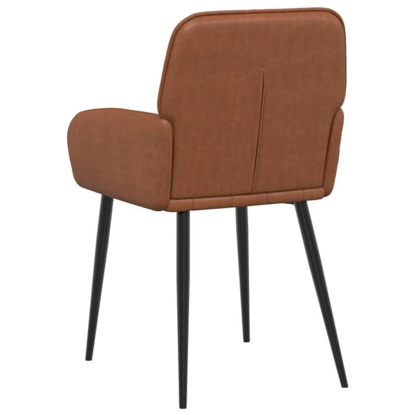 Matstolar 6 pcs Konstläder Brun 57 x 50 x 85 cm