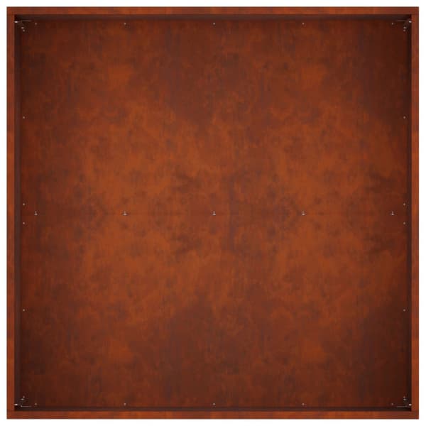 Trädgårdsplanterare 2 st Rostig 60 x 60 x 40 cm