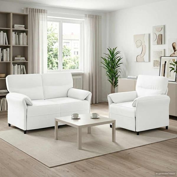 Soffset 2 st Vit Tyg