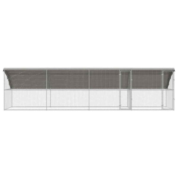Hönshus 4 pcs Silver 800 x 200 x 200 cm Galvaniserat Stål