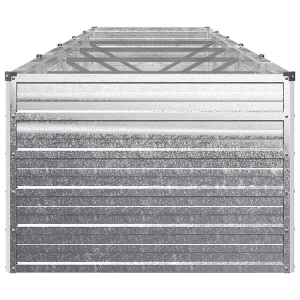 Höjd Trädgårdsbädd Silver 400 x 80 x 55 cm galvaniserad