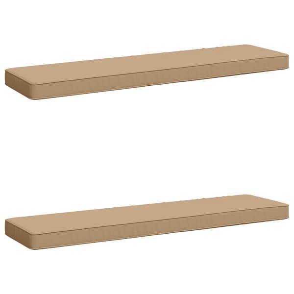2-delade Bänk Kuddar VUGHT 2 st 100% Polyester Sand