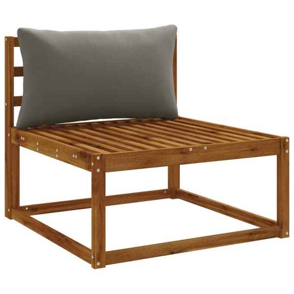 1-delad ryggkudde PUTTEN 100% Polyester Grå 70 x 40 x 15 cm