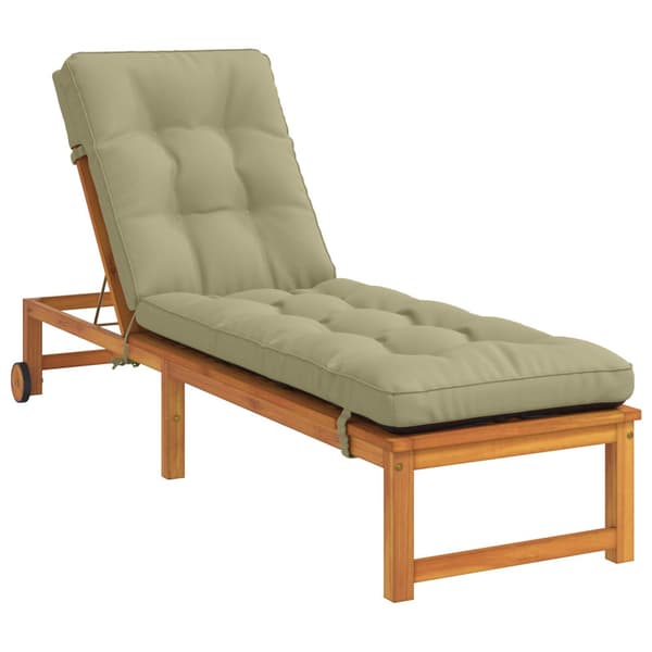 Solstol Kudde VIANEN 100% Polyester Ljusgrön 200 x 55 x 8 cm