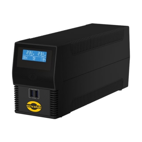 Orvaldi i600LCD USB - UPS - 360 Watt - 600 VA Svart