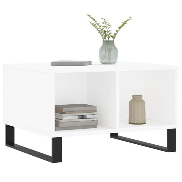 Soffbord vit 60x50x36,5 cm konstruerat trä