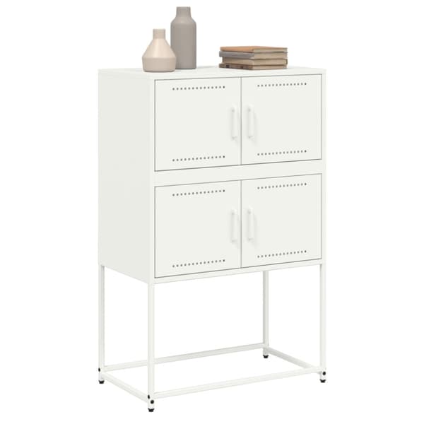 Skänk vit 68,5x38,5x107 cm stål