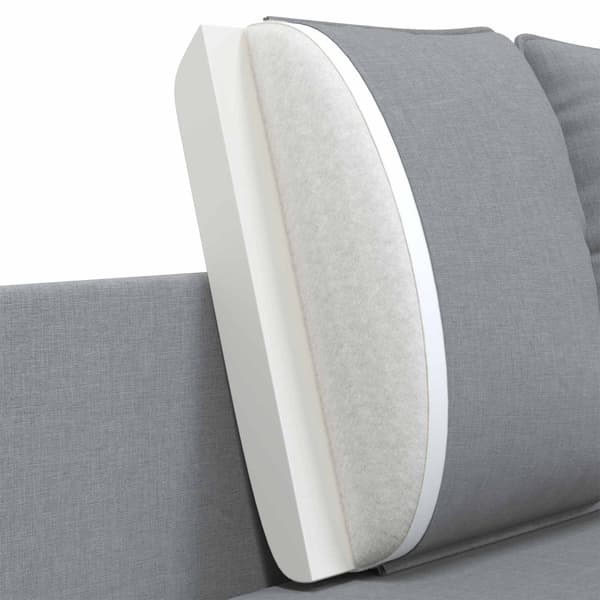 2-sits soffa Ljusgrå 188 x 81 x 89 cm Tyg