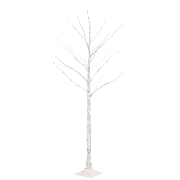 Björkträd med LED varmvit 72 LEDs 150 cm