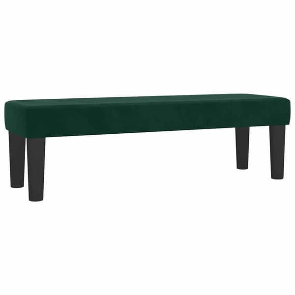 Ramsäng med madrass mörkgrön 140x190 cm sammet