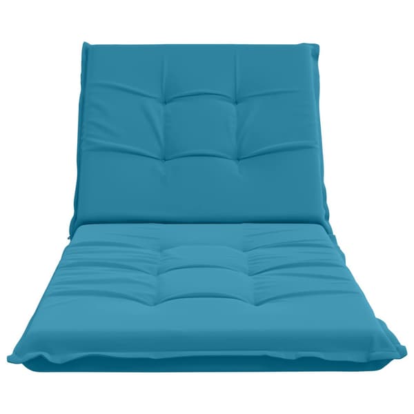 Solstol Kudde GEMERT 100% Polyester Ljusblå 190 x 90 x 9 cm
