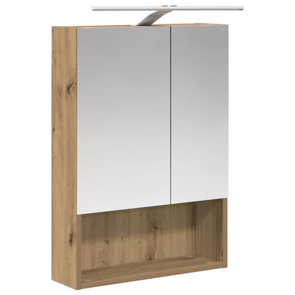 Badrumsmöbelset 5 pcs Artisan-ek Konstruerat trä och glas