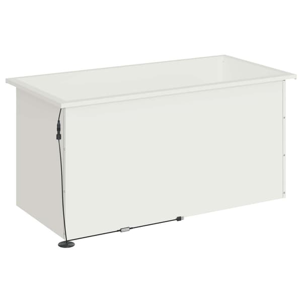 Odlingslåda med LED 2 st Vit 50 x 100 x 48 cm Stål