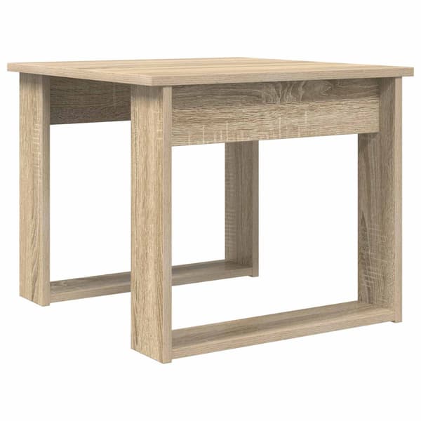 Kaffebordsset 2 pcs Sonoma-ek Konstruerat trä