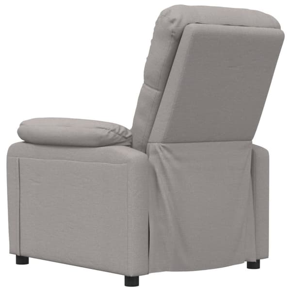 Massagefåtölj taupe tyg