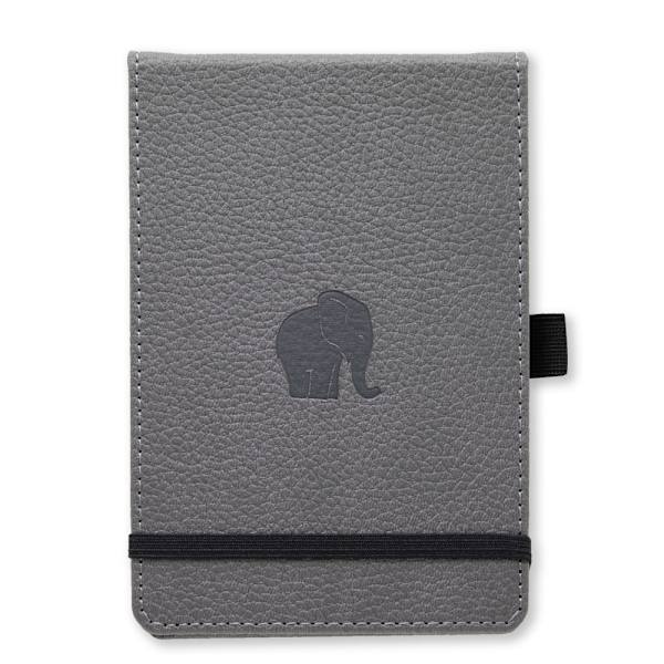 Dingbats* Wildlife A6+ Reporter Dot - Grey Elephant Notebook