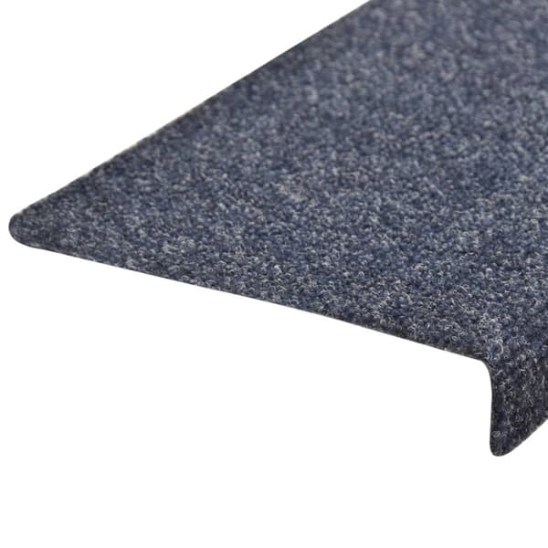 Trappmattor självhäftande 10 st 65x21x4 cm antracit rektangulär kant