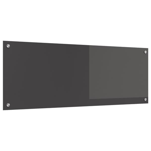Köksskydd Mörkgrå 110 x 40 cm härdat glas