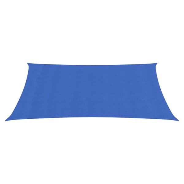 Solsegel 160 g/m² rektangulär blå 3,5x5 m HDPE