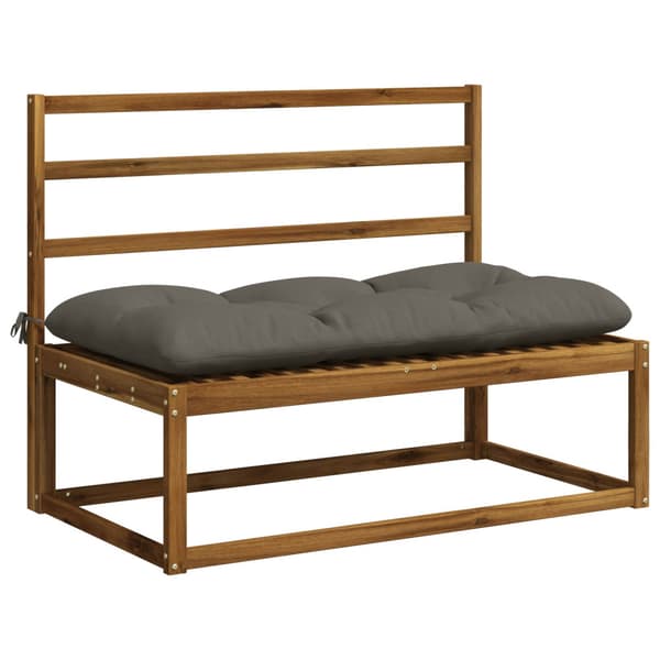 Bänk kudde VIANEN 100% Polyester Grå 100 x 60 x 12 cm