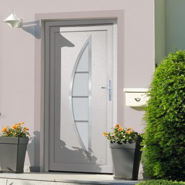 Ytterdörr vit 98x208 cm PVC