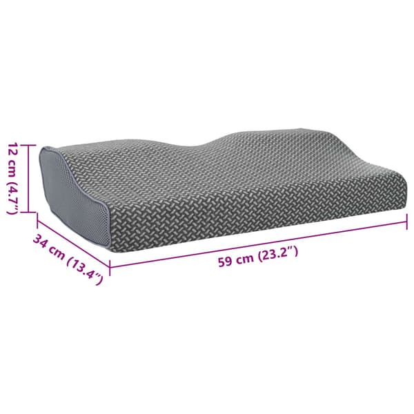 Kudde med kudde Grå 60 x 34 x 11 cm Polyester