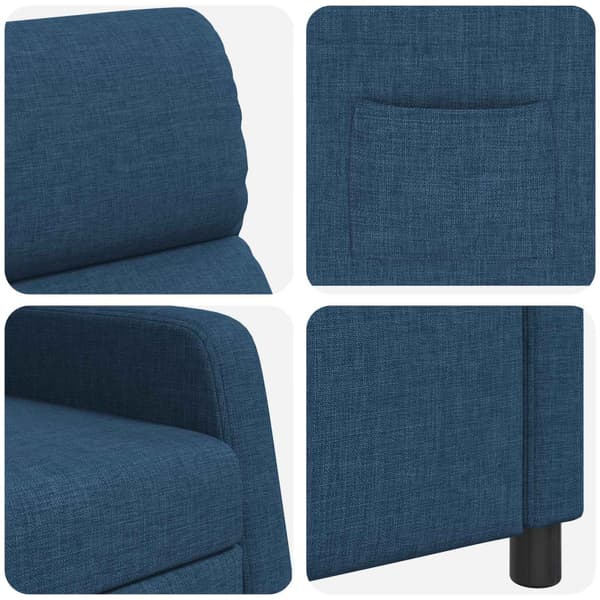 Recliner Blå Tyg