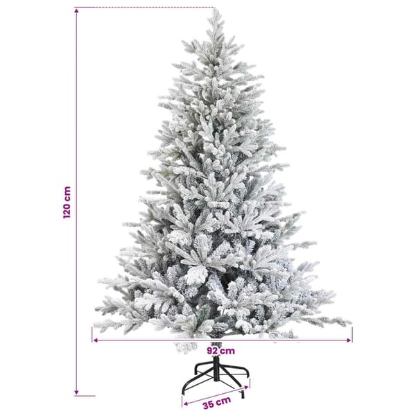 Plast Hingad Julgran 120 cm 150 LED-lampor Varmvit