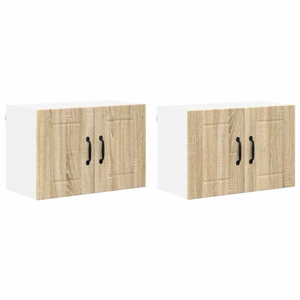 Kökväggsskåp Väggmonterad Lucca 2 pcs Sonoma-ek 60 x 31 x 40 cm