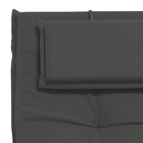Solstol Kudde GEMERT 100% Polyester Antracit 190 x 60 x 9 cm