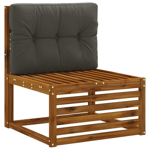 Pallryggkudde VIANEN 100% Polyester Antracit 70 x 40 x 12 cm