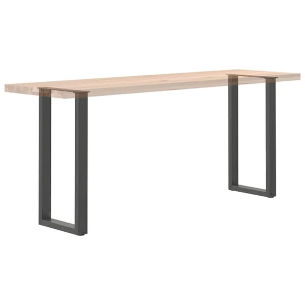 Konsolbordsben U-formade 2 st antracit 38x(72-73) cm stål