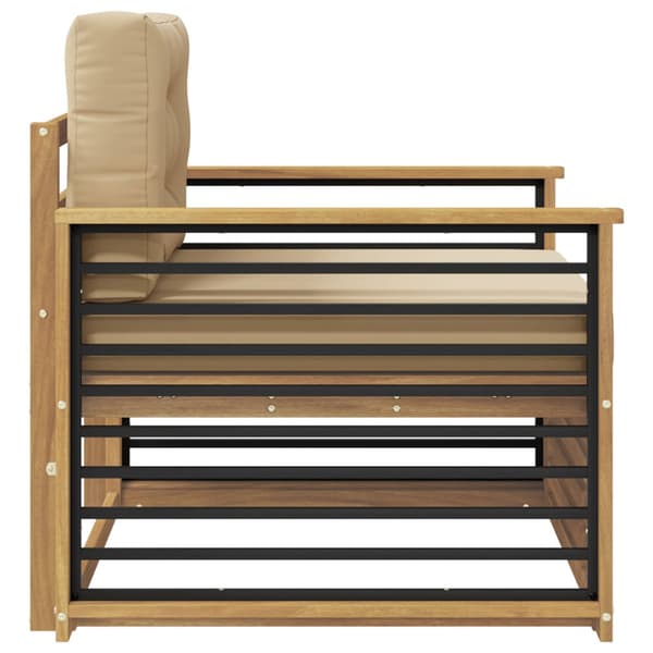 Utomhussoffa Polyester Vit och beige