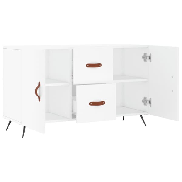 Skänk vit 100x36x60 cm konstruerat trä